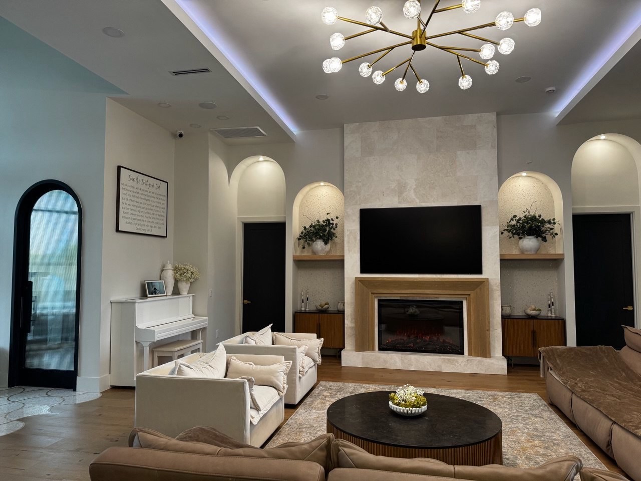Luxury custom home interior by TVM Construction